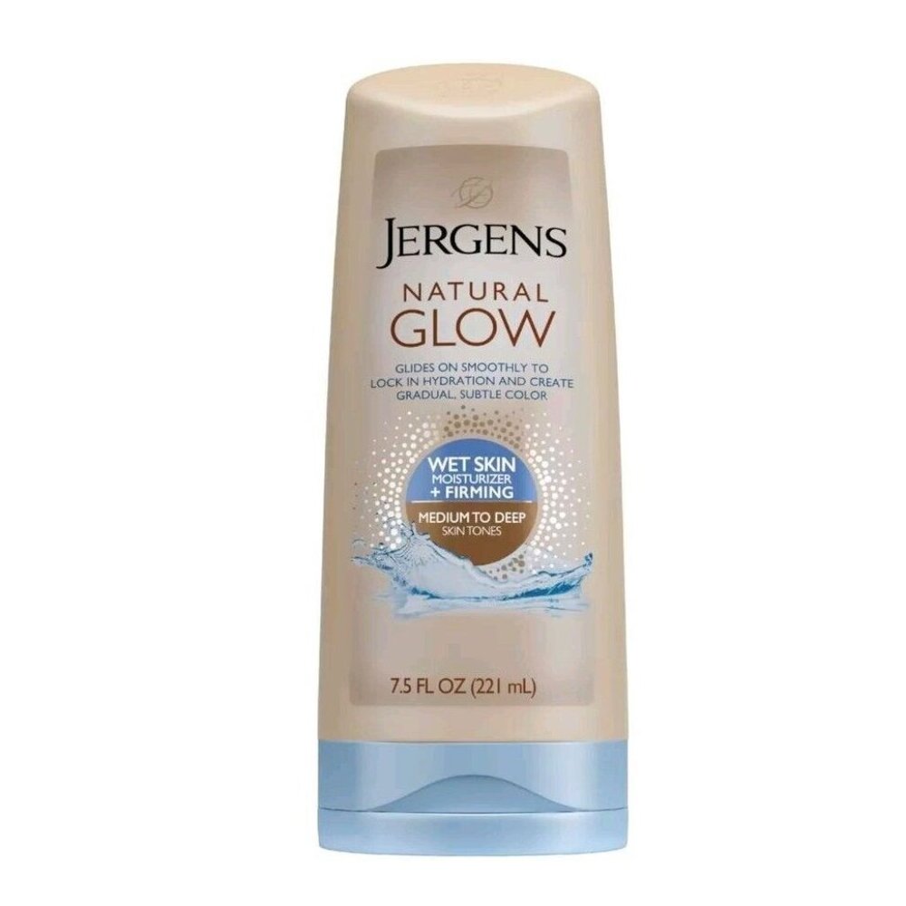 Jergens FIRMING Wet Skin Moisturizer Medium to Deep Natural Glow